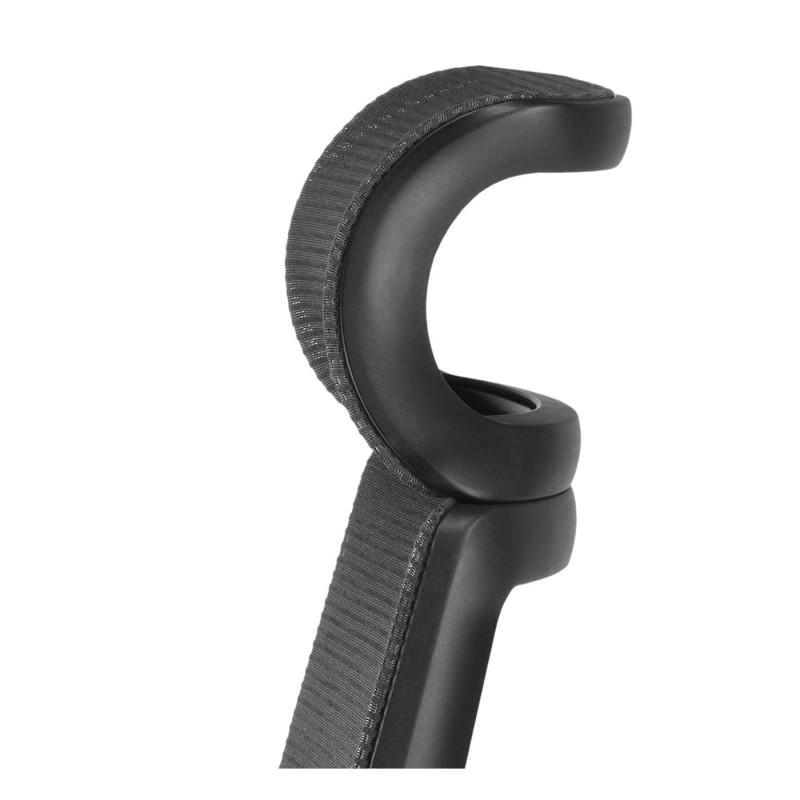  Sillón de diseño FLORIAN PRO, en aluminio cromado, color negro