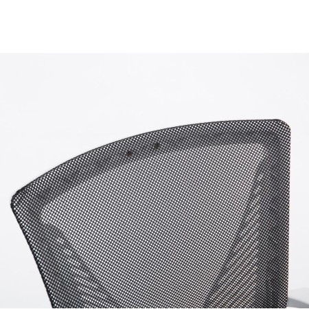 Silla de confidente CUBA V con Soporte Dorsal y Asiento Acolchado, en Negro