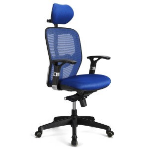 Silla ergonómica FELIX PRO, soporte lumbar, en negro