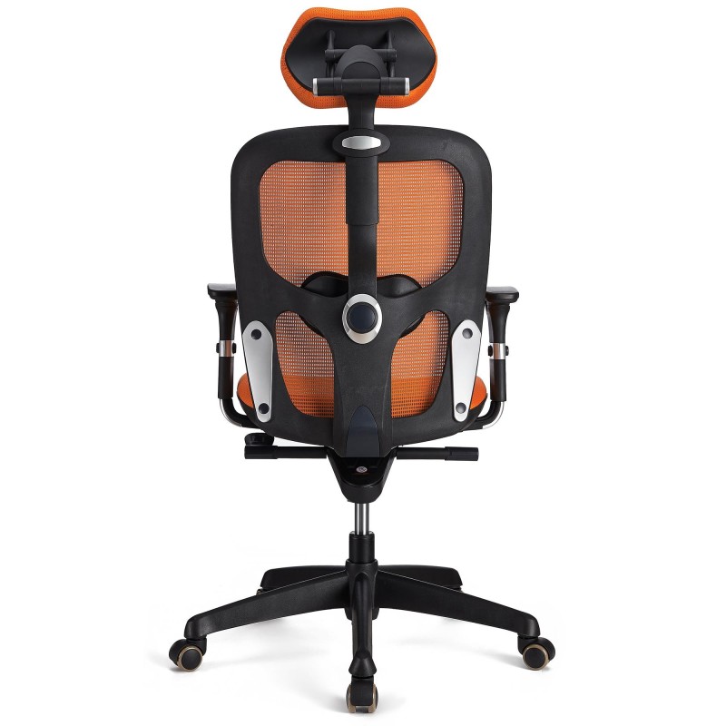 Silla ergonómica FELIX PRO, soporte lumbar, en negro