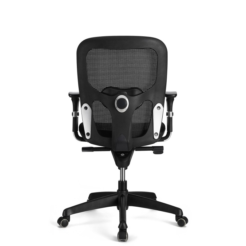 Silla ergonómica FELIX , soporte lumbar, en negro