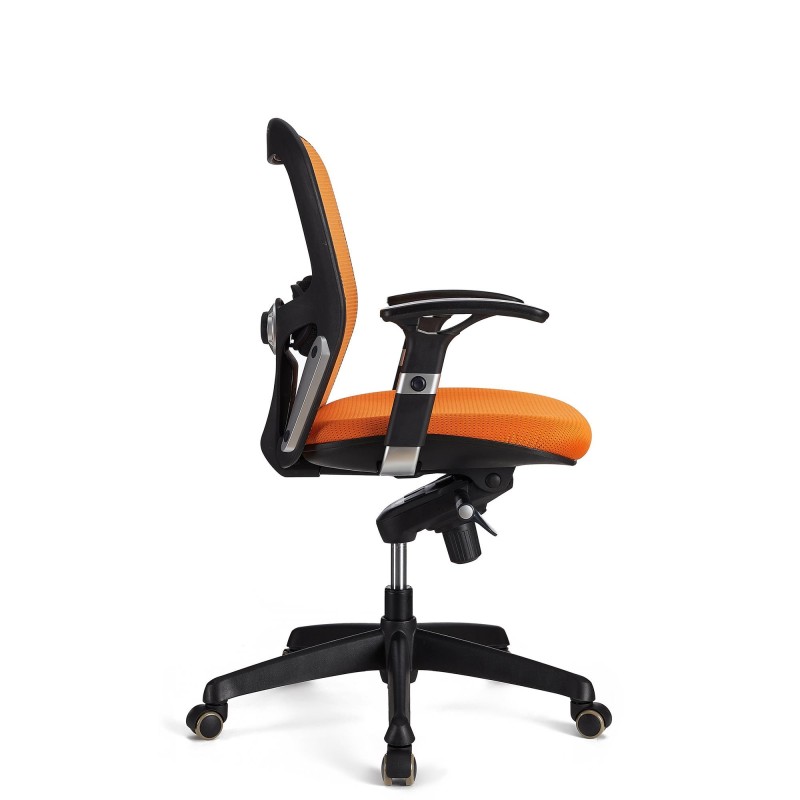 Silla ergonómica FELIX , soporte lumbar, en negro