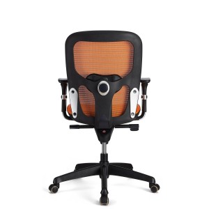 Silla ergonómica FELIX , soporte lumbar, en negro