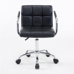 Silla de Oficina BETTY en Piel color Negro