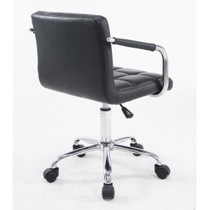 Silla de Oficina BETTY en Piel color Negro