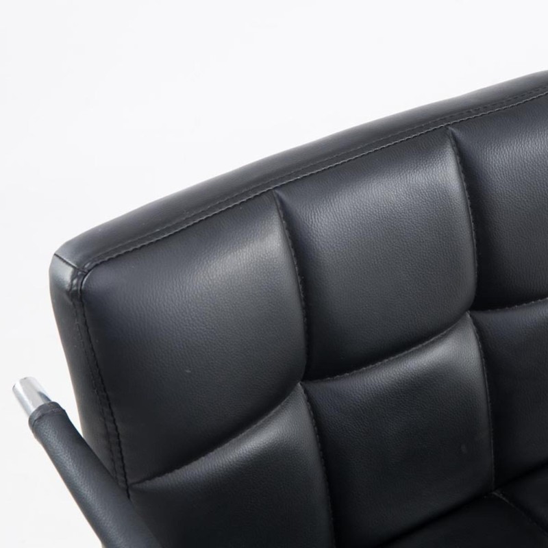 Silla de Oficina BETTY en Piel color Negro