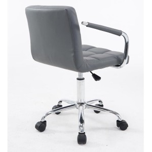 Silla de Oficina BETTY en Piel color Negro