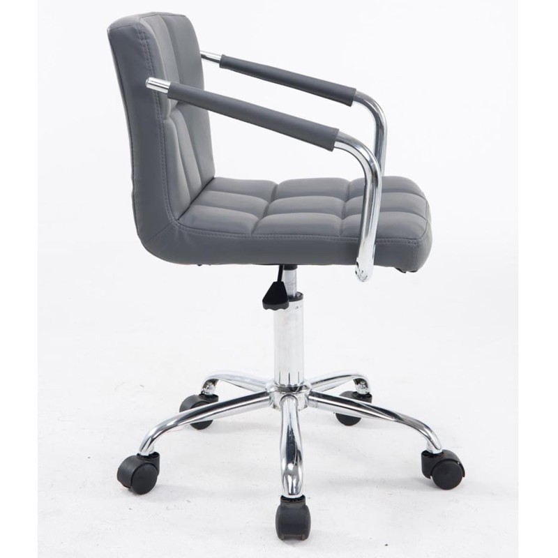 Silla de Oficina BETTY en Piel color Negro