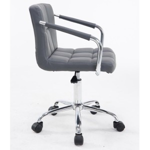 Silla de Oficina BETTY en Piel color Negro