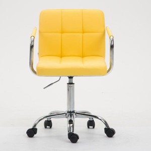 Silla de Oficina BETTY en Piel color Negro