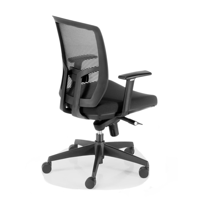 Silla de oficina GILBERT, soporte lumbar, en negro