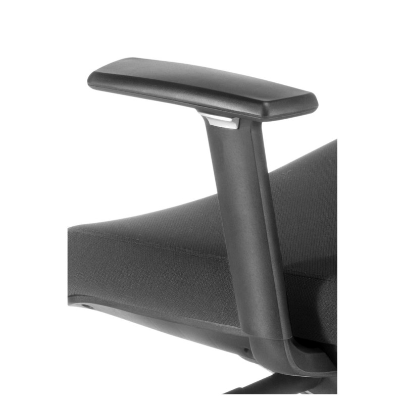 Silla de oficina GILBERT, soporte lumbar, en negro