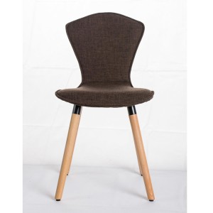 Silla de confidente FELIKA, gran acolchado en tela color negro