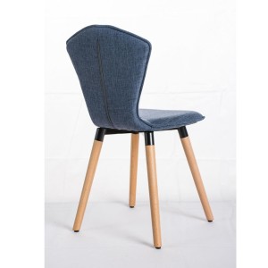 Silla de confidente FELIKA, gran acolchado en tela color negro