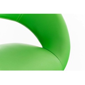 Silla de confidente TIMY, diseño exclusivo, gran acolchado en piel negra