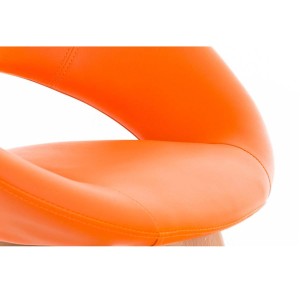 Silla de confidente TIMY, diseño exclusivo, gran acolchado en piel negra