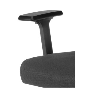 Silla de oficina ISAAC, soporte lumbar, en negro