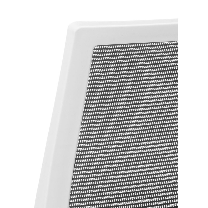 Silla de oficina ISAAC WHITE, soporte lumbar, en negro