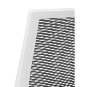 Silla de oficina ISAAC WHITE, soporte lumbar, en negro