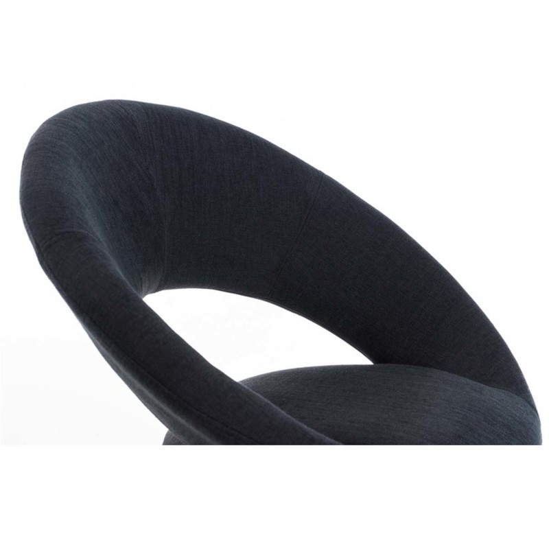 Silla de confidente TIMY TELA, diseño exclusivo, gran acolchado en negro