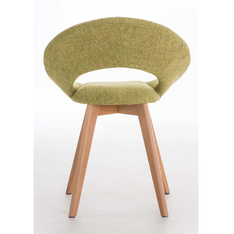 Silla de confidente TIMY TELA, diseño exclusivo, gran acolchado en negro