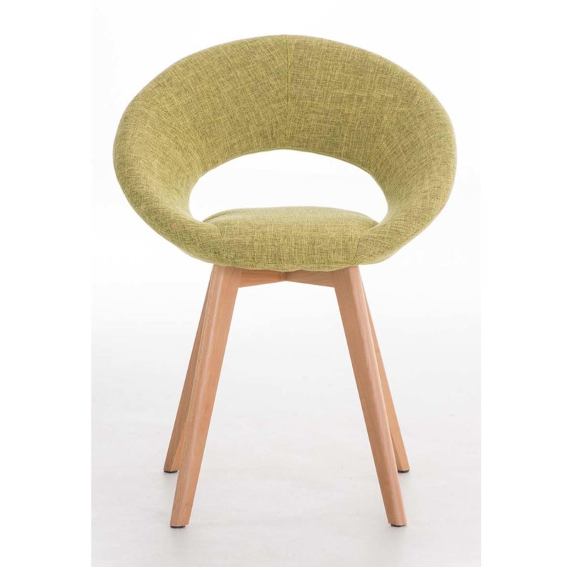 Silla de confidente TIMY TELA, diseño exclusivo, gran acolchado en negro