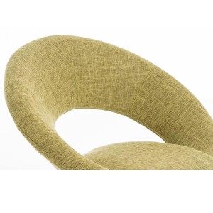 Silla de confidente TIMY TELA, diseño exclusivo, gran acolchado en negro