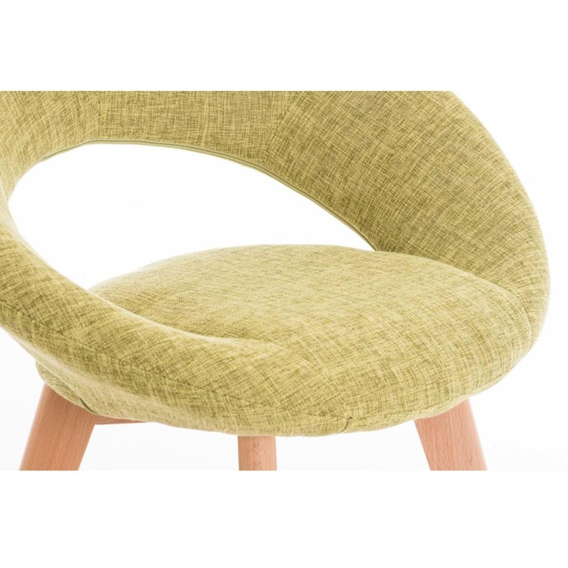 Silla de confidente TIMY TELA, diseño exclusivo, gran acolchado en negro