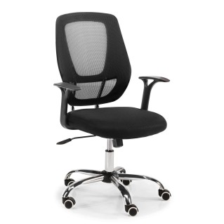 Silla de oficina JAEN, diseño moderno, en negro