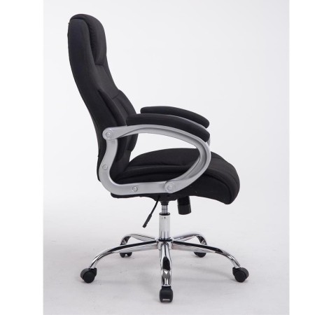 Sillón de oficina BOSTON TELA en acero acolchado, hasta 150kg, color Negro