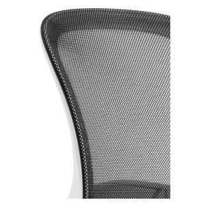 Silla de oficina JACOB, diseño moderno, en blanco y negro