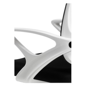 Silla de oficina JACOB, diseño moderno, en blanco y negro