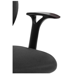 Silla de oficina JAEN, diseño moderno, en negro