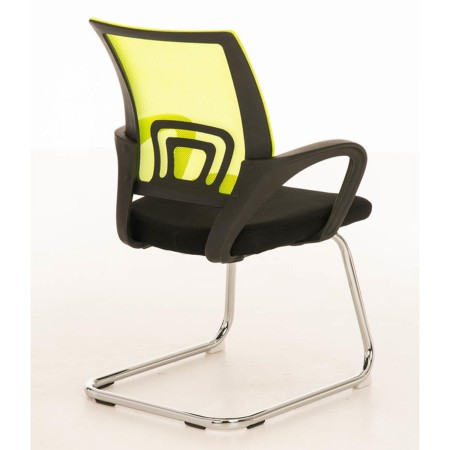 Silla de Confidente SEUL V en malla color amarillo 2