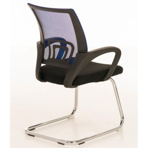 Silla de Confidente SEUL V en malla color negro