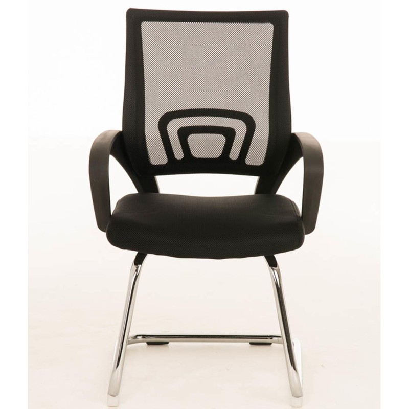 Silla de Confidente SEUL V en malla color negro