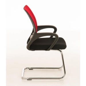 Silla de Confidente SEUL V en malla color negro