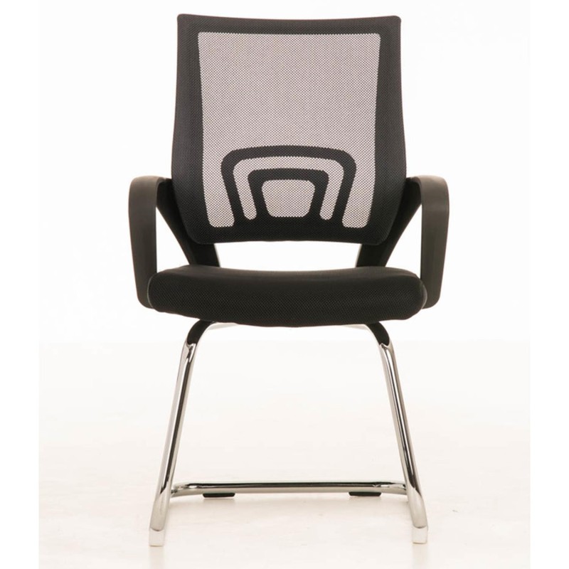 Silla de Confidente SEUL V en malla color negro