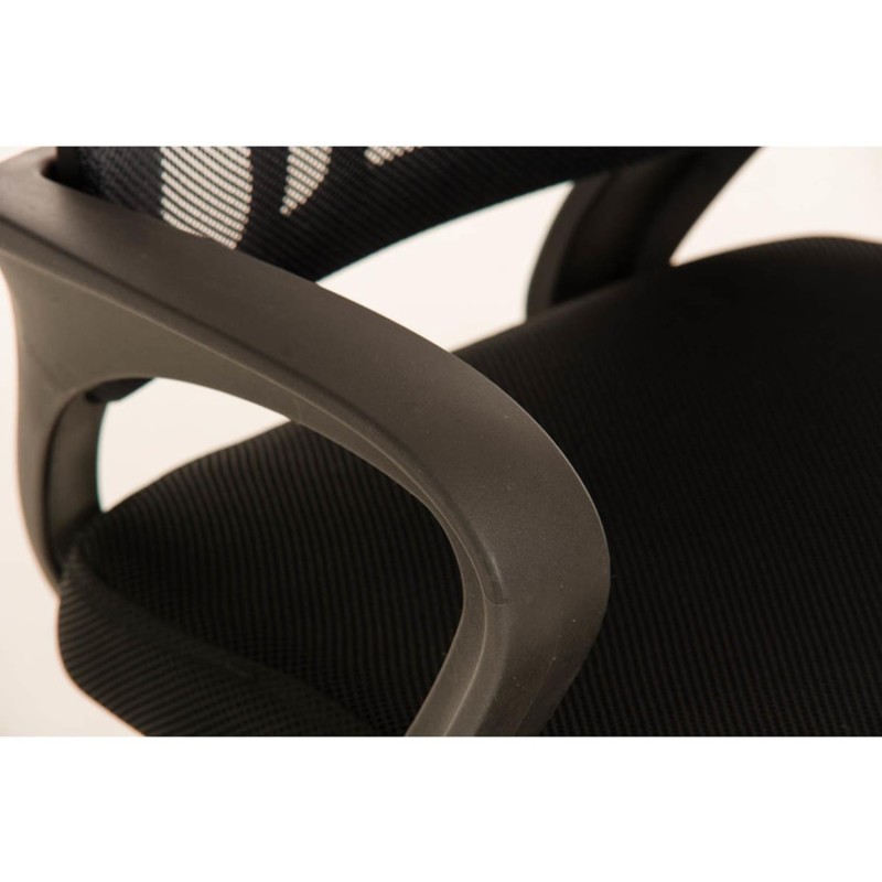 Silla de Confidente SEUL V en malla color negro