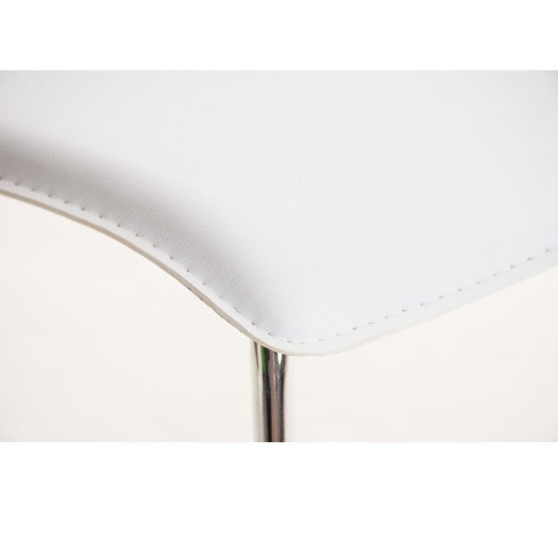 Silla de Confidente MIKI, tapizada en piel color negro