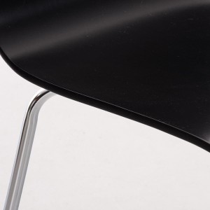 Silla de Confidente PERE, en madera color negro