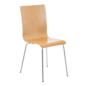 Silla de Confidente PERE, en madera color negro