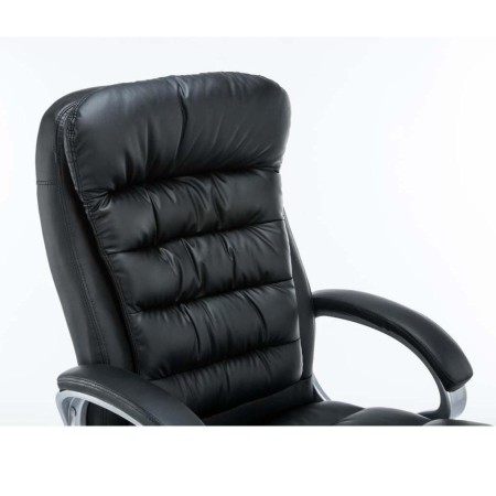 Sillón de Oficina ACUÑA, Resistente hasta 150 kg, Gran acolchado, color Negro