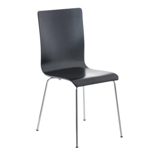 Silla de Confidente PERE, en madera color negro