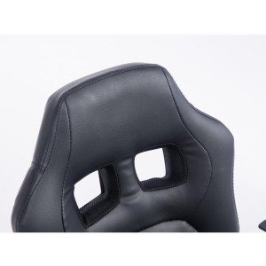 Silla deportiva para niños GOKU, en piel color negro