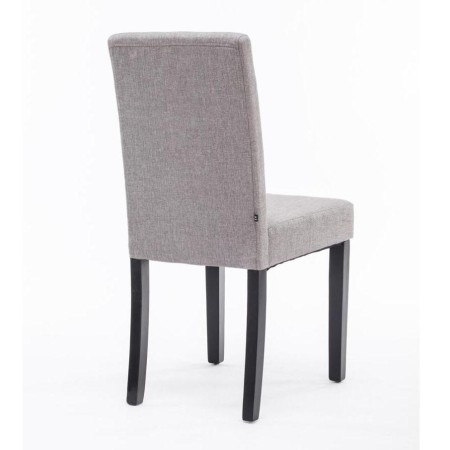 Silla de Confidente MITA TELA, patas negras en color gris claro 2