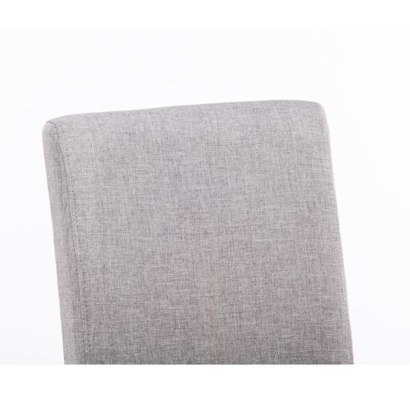 Silla de Confidente MITA TELA, patas negras en color gris claro