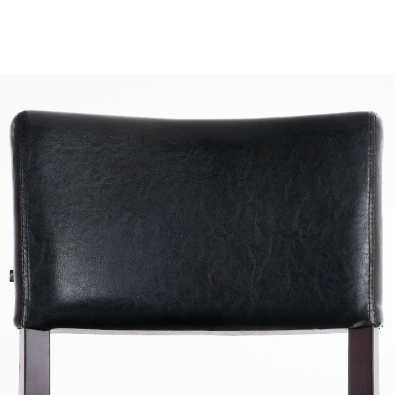 Silla de Confidente CAPULCO, patas marrones en color negro