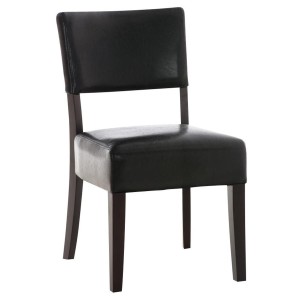 Silla de Confidente CAPULCO, patas marrones en color negro