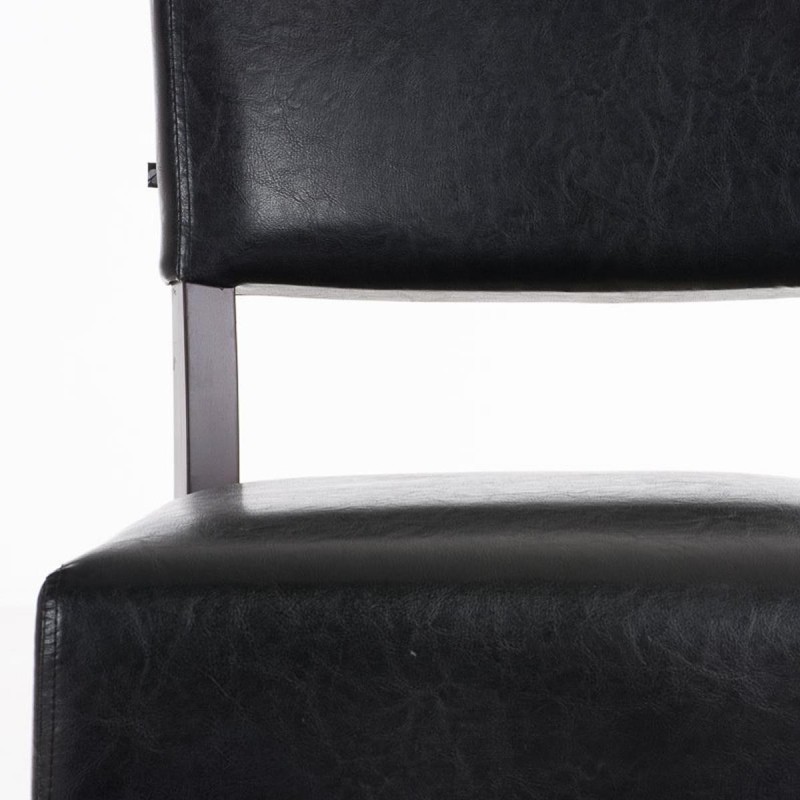 Silla de Confidente CAPULCO, patas marrones en color negro